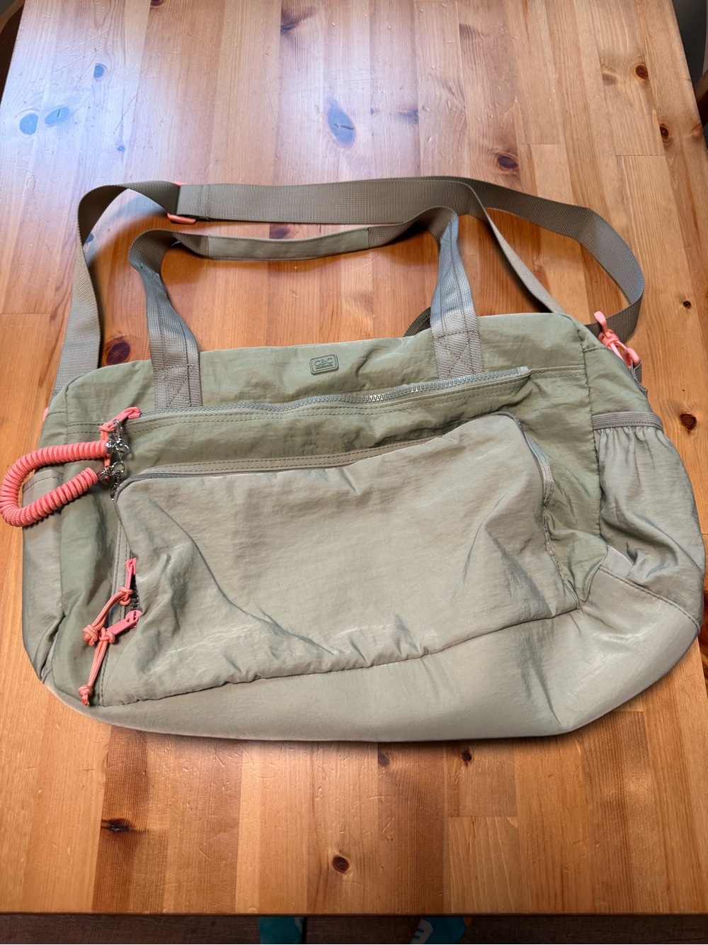 C&C California - Olive Green Convertible Duffel Tote Bag - NWOT